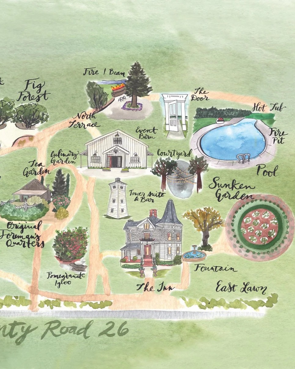 Wedding weekend map
